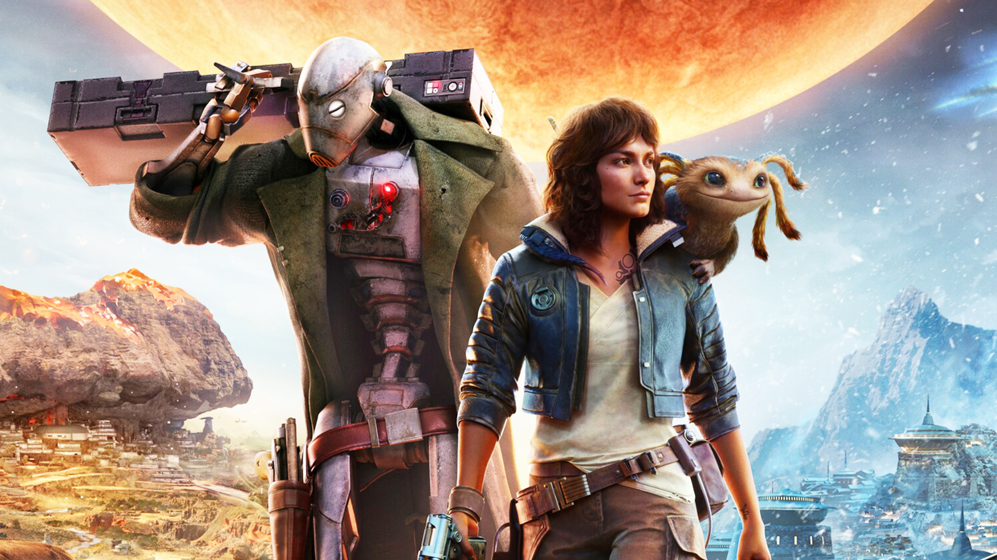 The cover of the upcoming Star Wars: Outlaws video game