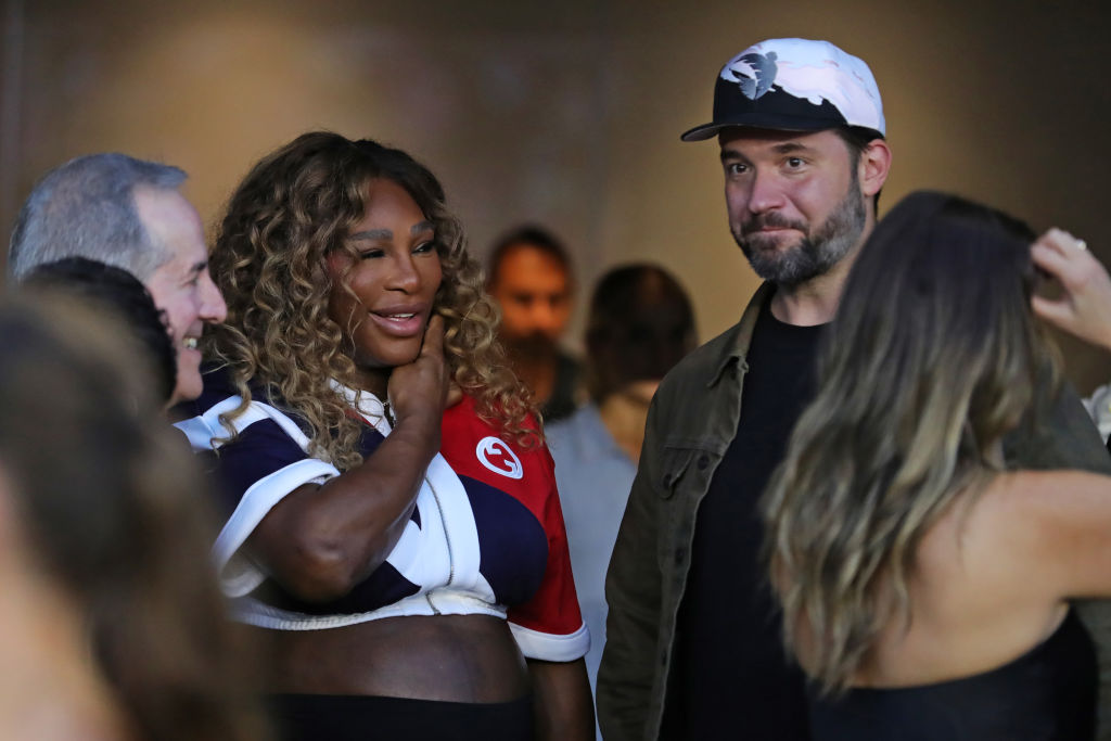 Serena Williams with husband Alexis Ohanian