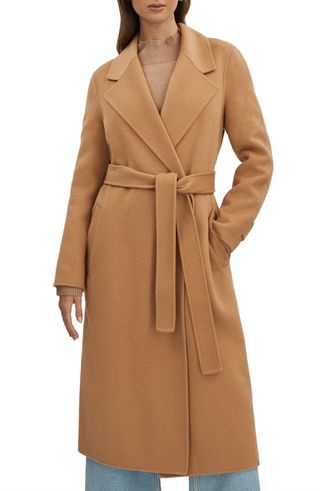 Emile Belted Wool Blend Coat