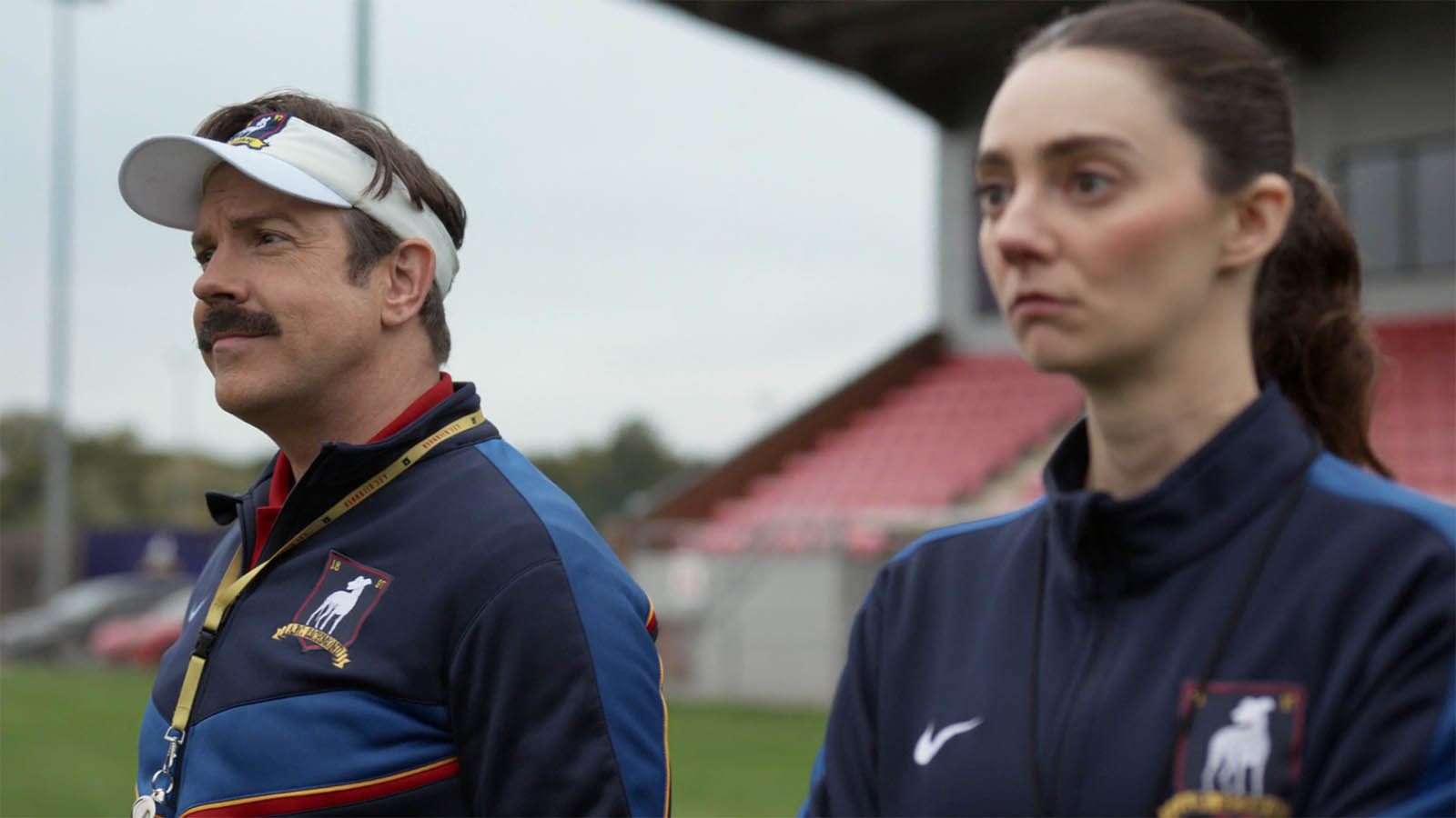 Ted and Alice overseeing training in Ted Lasso season 4 episode 4
