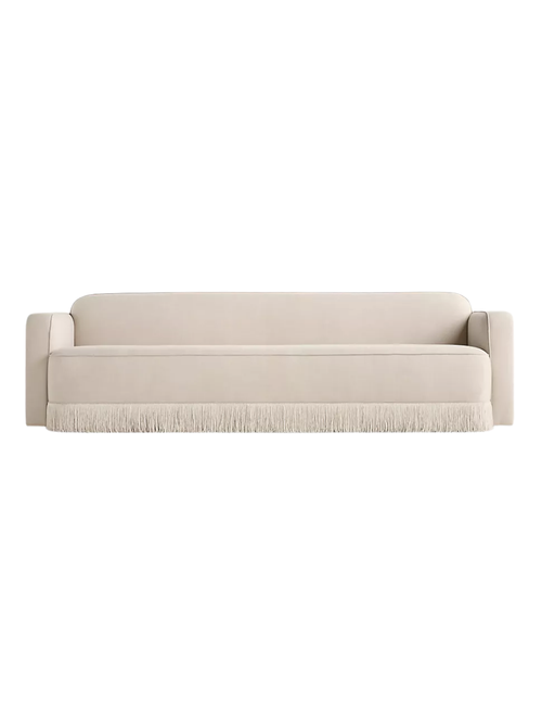 Sinclair Performance Linen Fringe Sofa