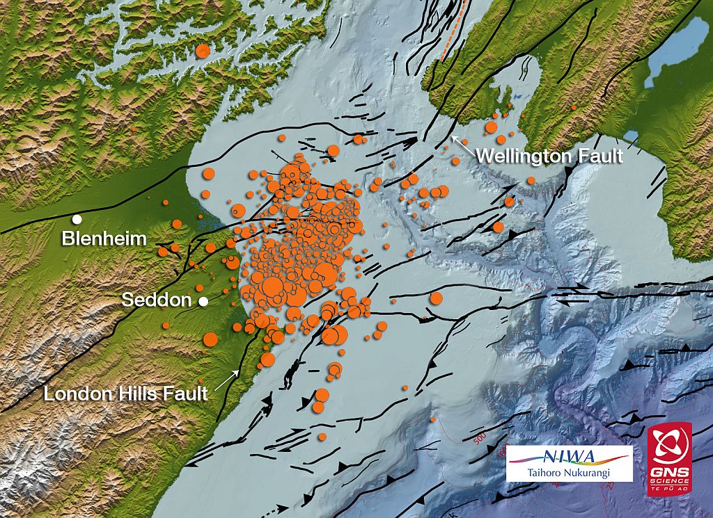 Researchers suspect a strike-slip fault near Seddon, New Zealand, triggered a similar strong earthquake in July.