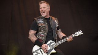 James Hetfield onstage at the Munich 2015 show 