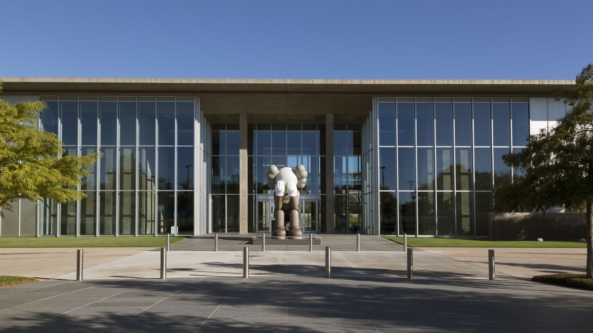 The exterior of the Modern Art Museum in Fort Worth, Texas