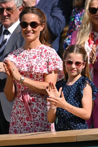 Princess Charlotte and Pippa Middleton at Wimbledon