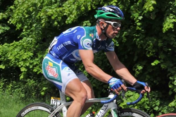 Eventual stage winner Jimmy Casper (Saur-Sojasun) formed part of the first main breakaway