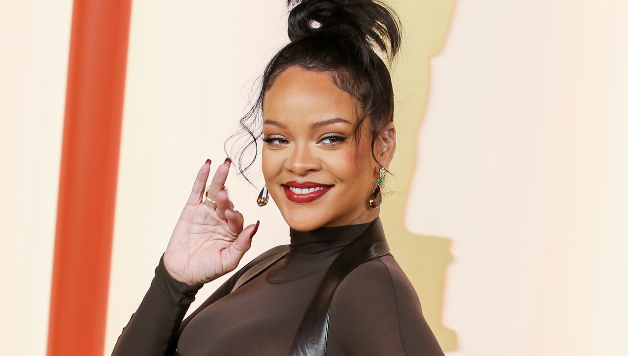 Rihanna at the 95th Annual Academy Awards held at Ovation Hollywood on March 12, 2023 in Los Angeles, California