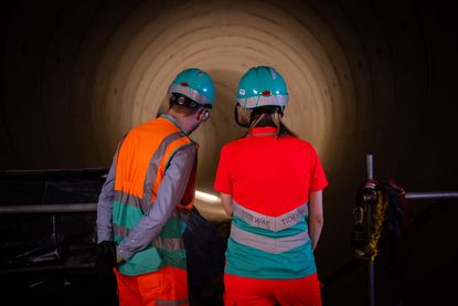 An INPP investment &ndash;&nbsp;two workers in the Thames Tideway tunnel