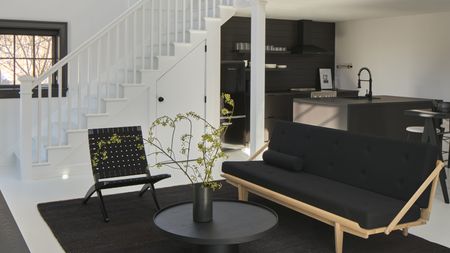 a monochrome modern cottage