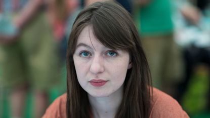 Sally Rooney, novelist, at the Hay Festival on May 28, 2017 in Hay on Wye, United Kingdom