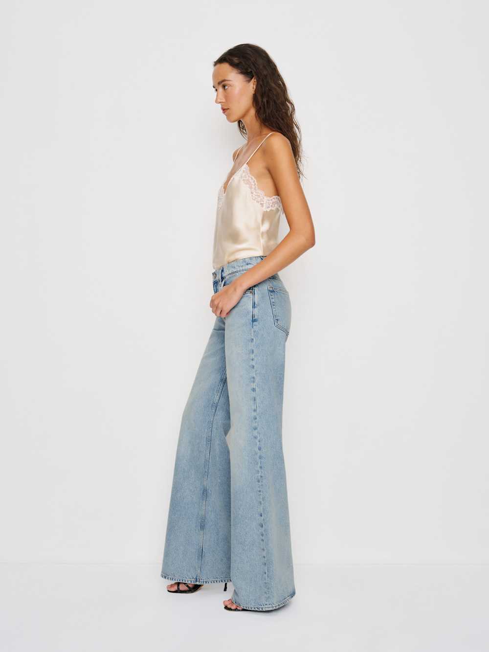 Kara Low Rise Loose Flare Jeans