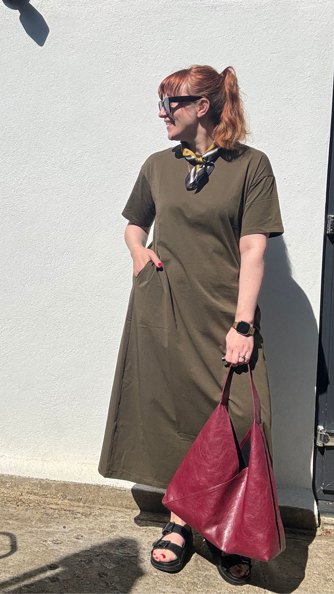 matilda wearing the uniqlo airism dress