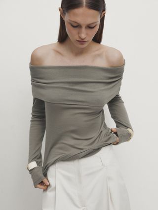 Long Off-The-Shoulder Top