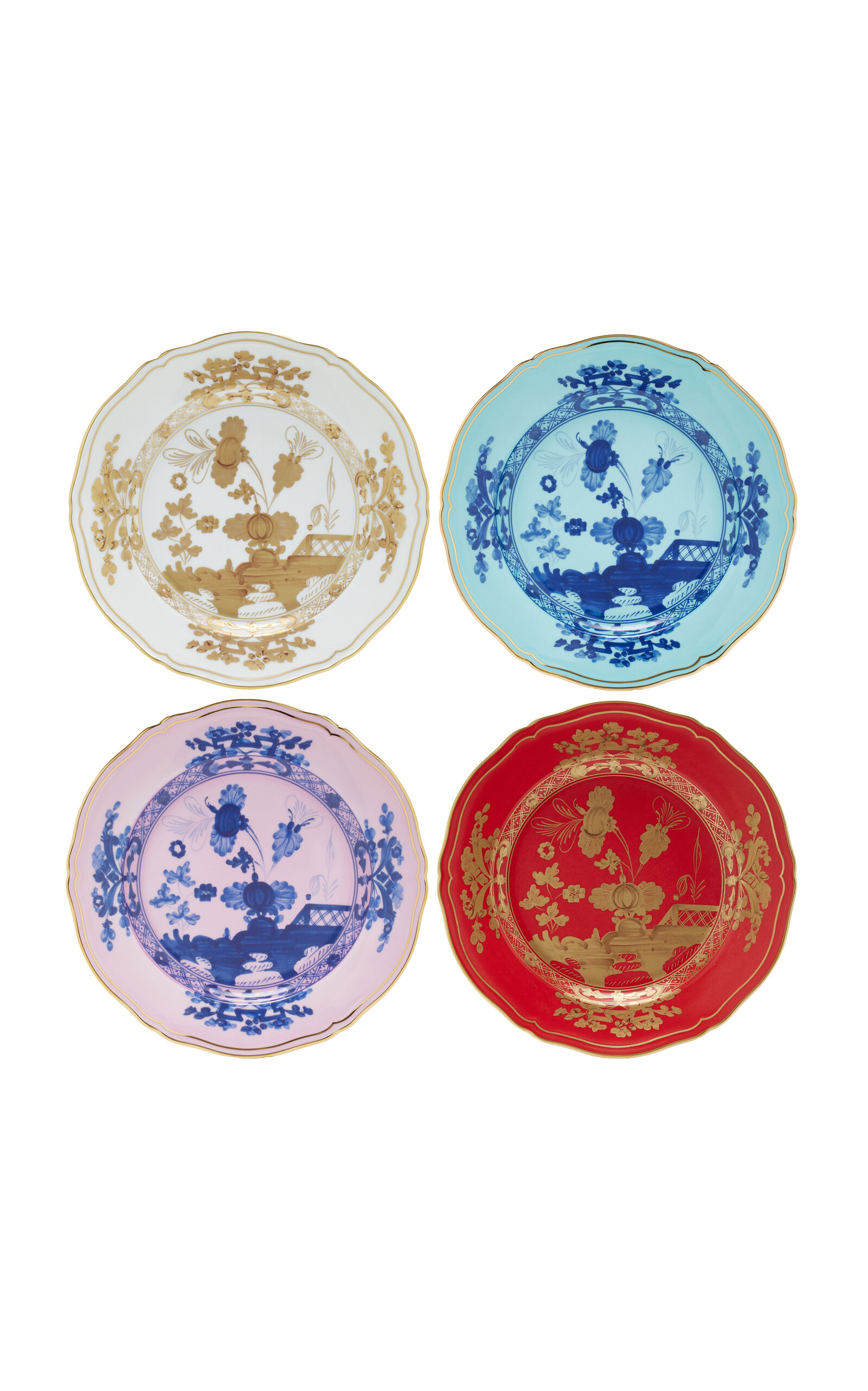 Set-Of-Four Oriente Italiano Dessert Plates