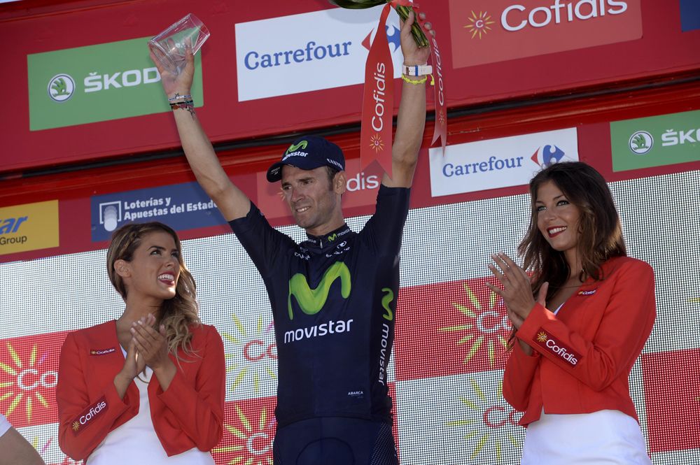 Valverde on the podium