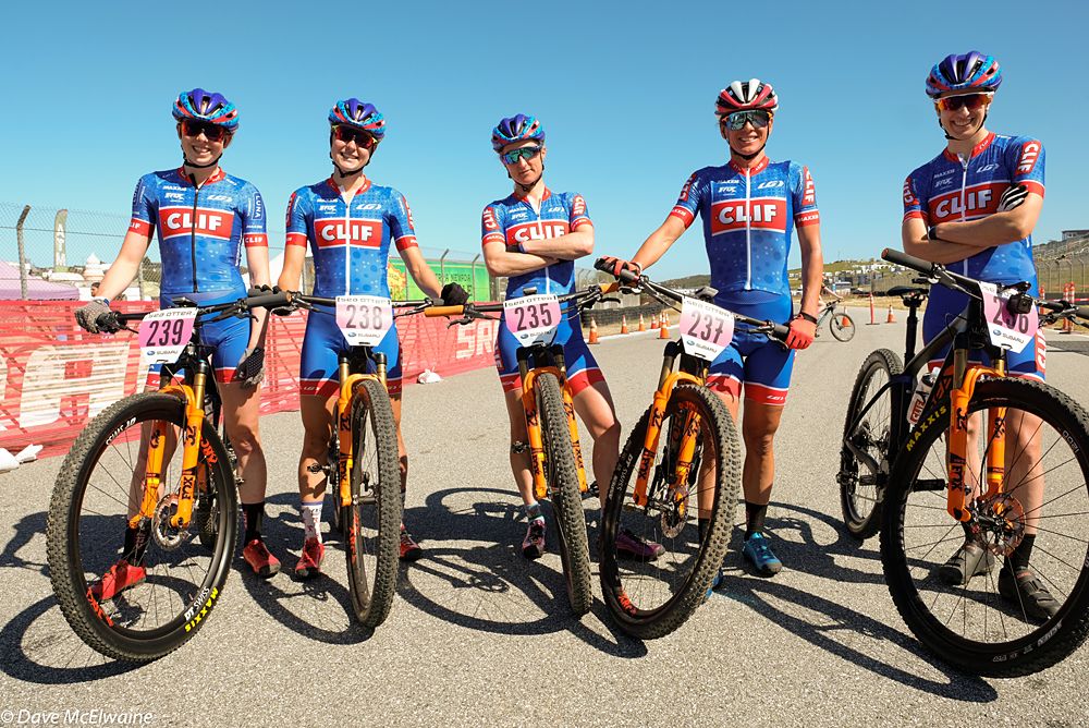 Clif Pro Team has been one of the top women's teams in the world for many years (L to R) Haley Batten, Maghalie Rochette, Catharine Pendrel, Katerina Nash, Lea Davison