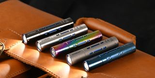 Acebeam flashlights in a variety of colors