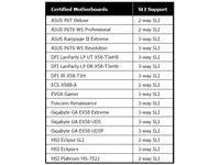 Nvidia's preliminary list of certified SLI X58 motherboards