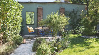 Garden seating area