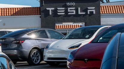 A Tesla store in Colma, California