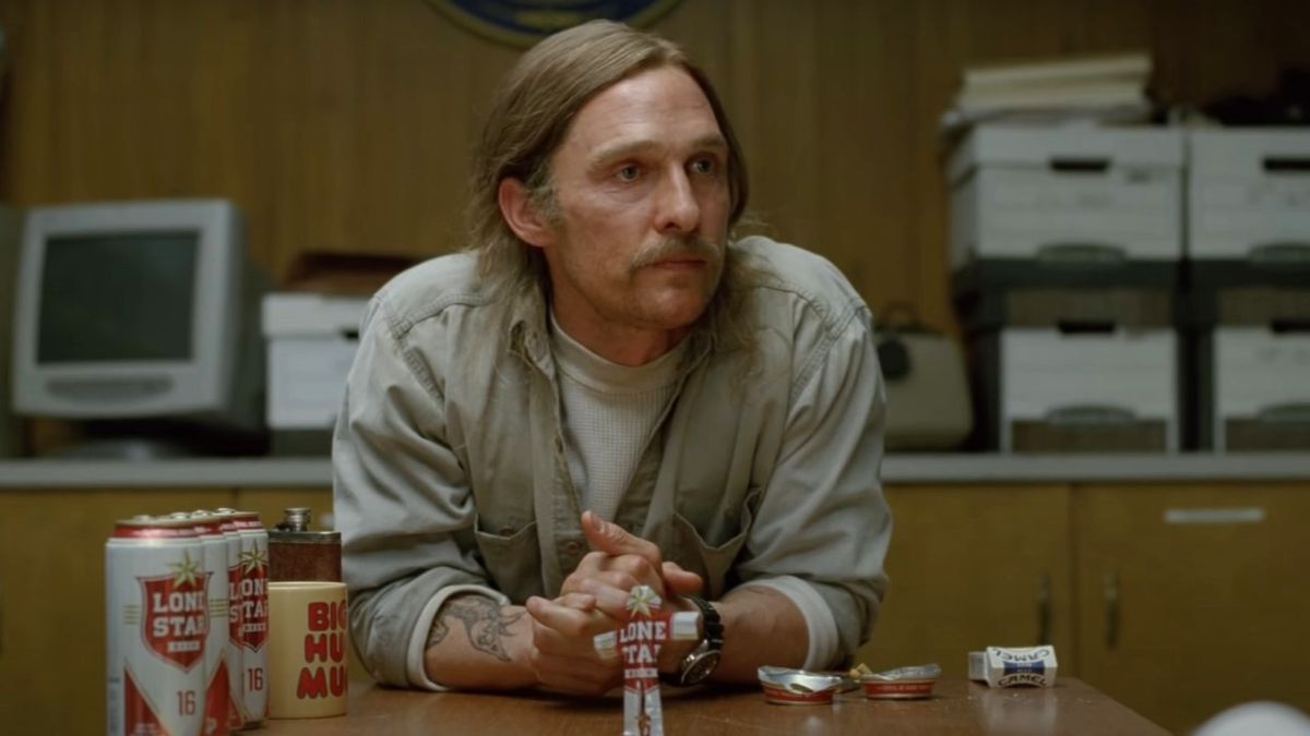 Matthew McConaughey on True Detective.