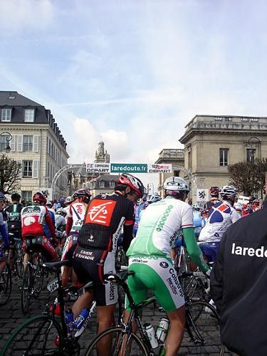 The start of the 104th Paris-Roubaix