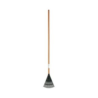 Expert Gardener 8-Inch Wood & Poly Shrub Leaf Rake