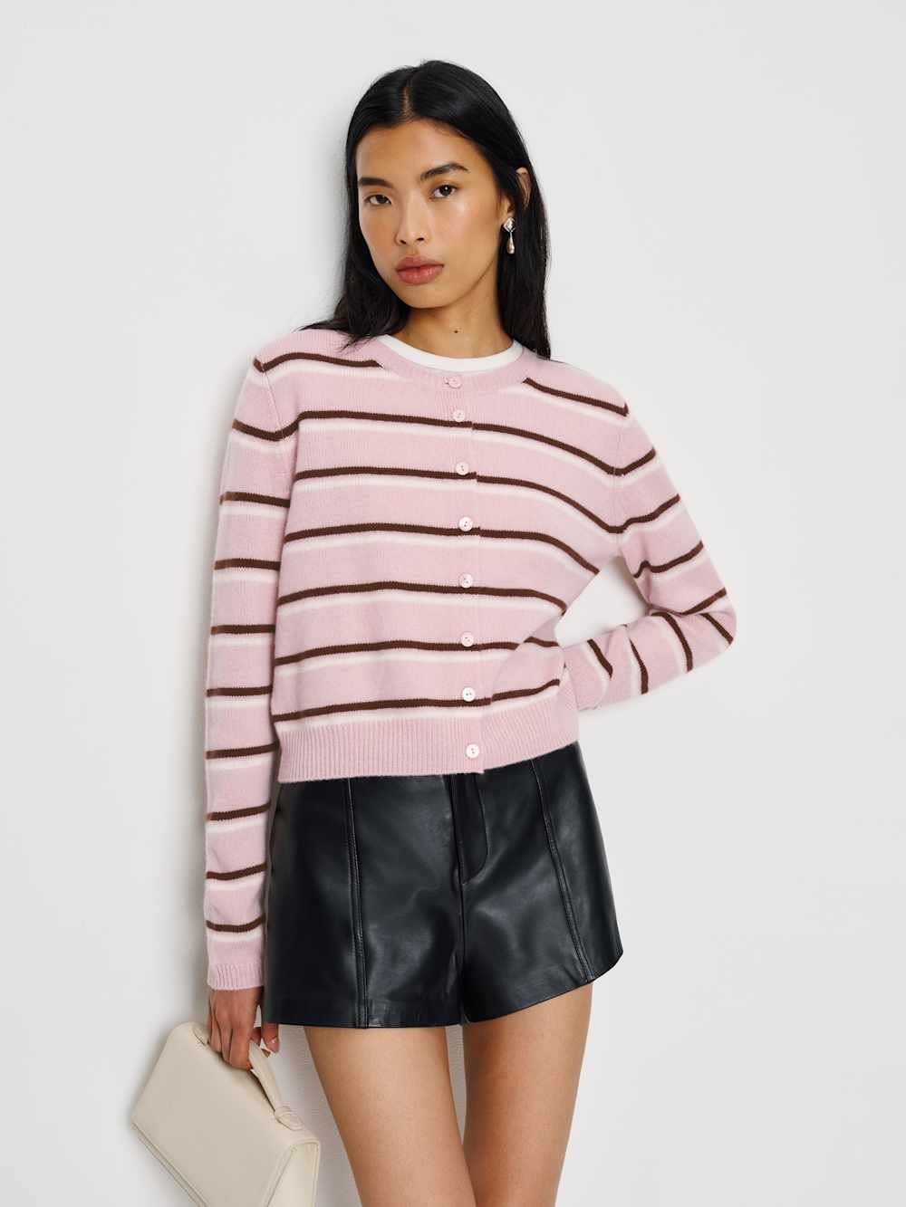 Clara Cashmere Crew Cardigan