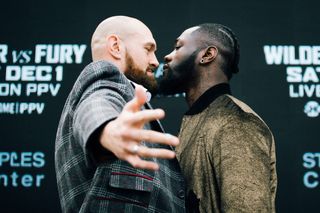 Showtime will distribute the Dec. 1 pay-per-view event between Tyson Fury (left) and Deontay Wilder 