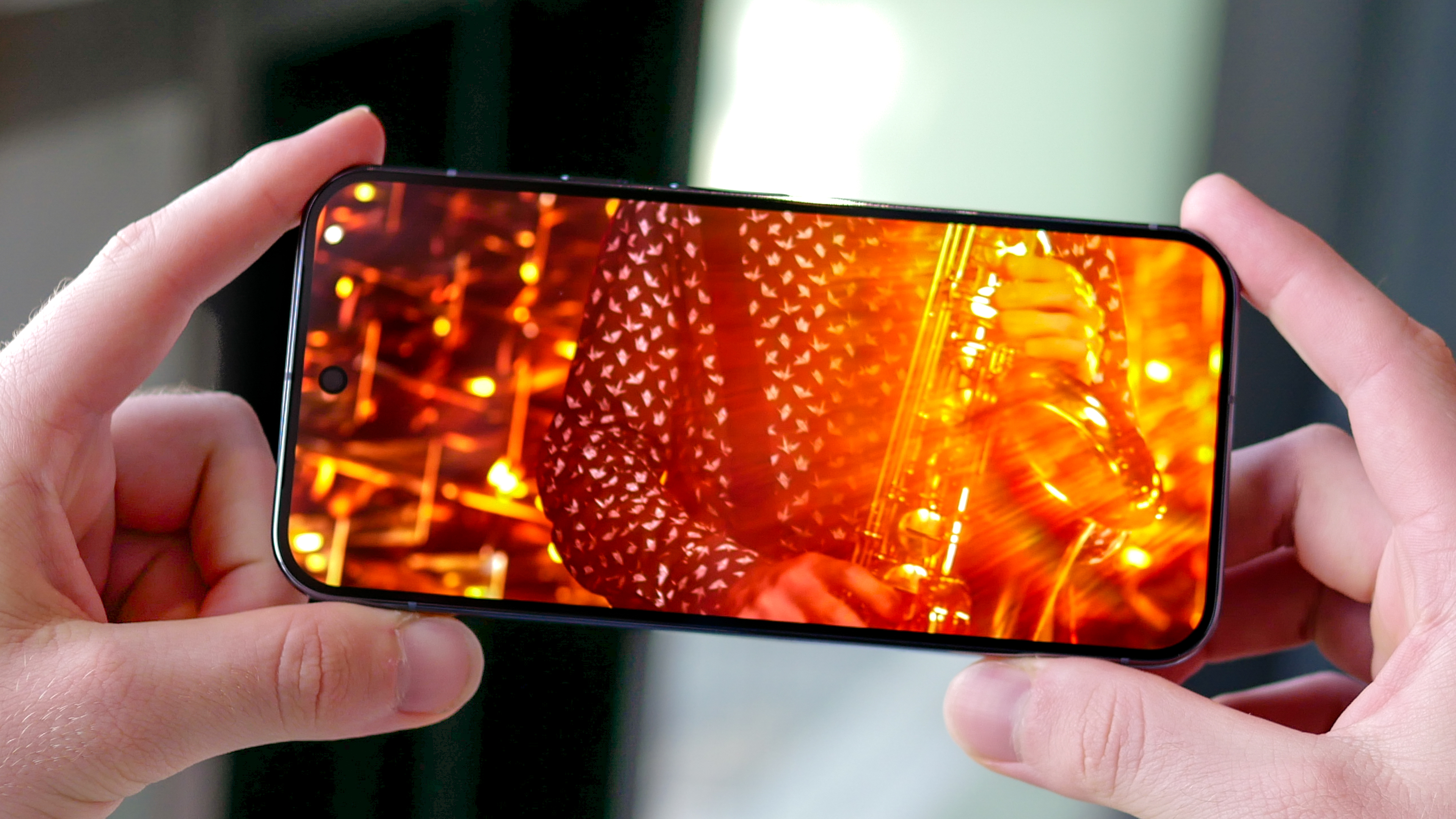 Google Pixel 10 Pro XL playing a 4K video.
