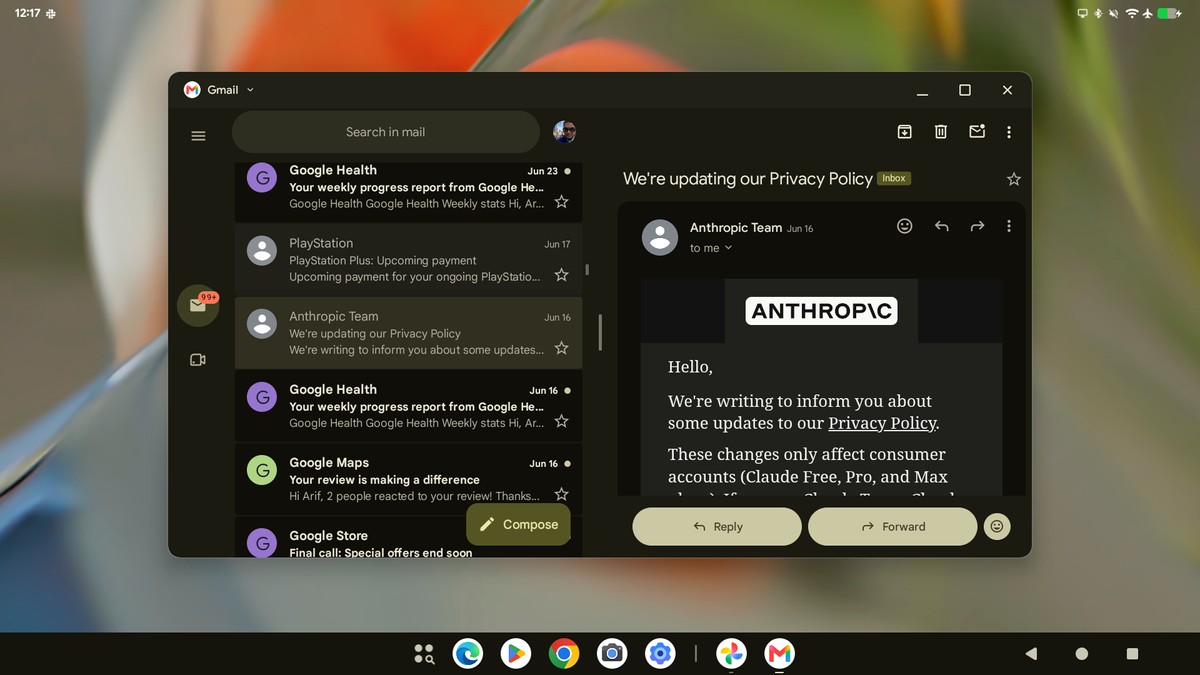 Android 17 desktop