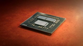 AMD Ryzen 5000 series CPU showing its chiplet based design