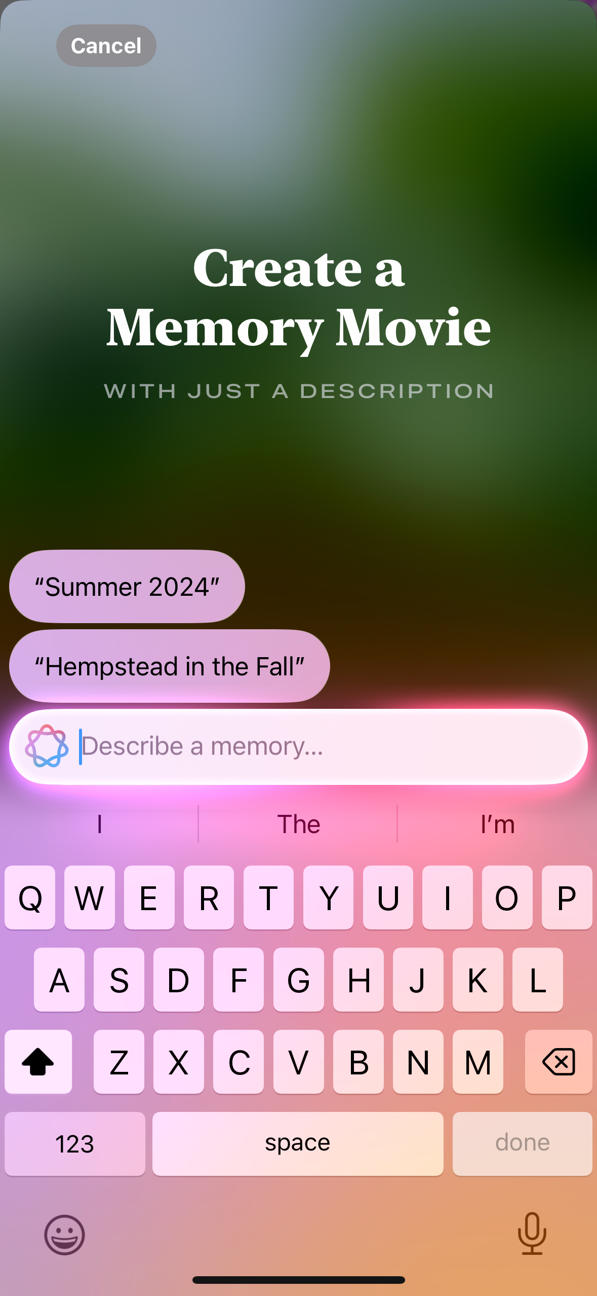 iOS 18 1 hands on memories