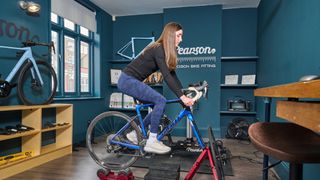 Ellie Donnell during her bike fit