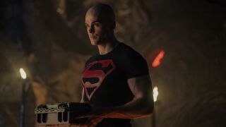 Joshua Orpin as bald Superboy in Titans Season 4