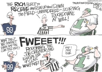 Editorial cartoon U.S. Sport Rich Rules