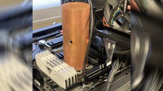 Improvized passive CPU cooling