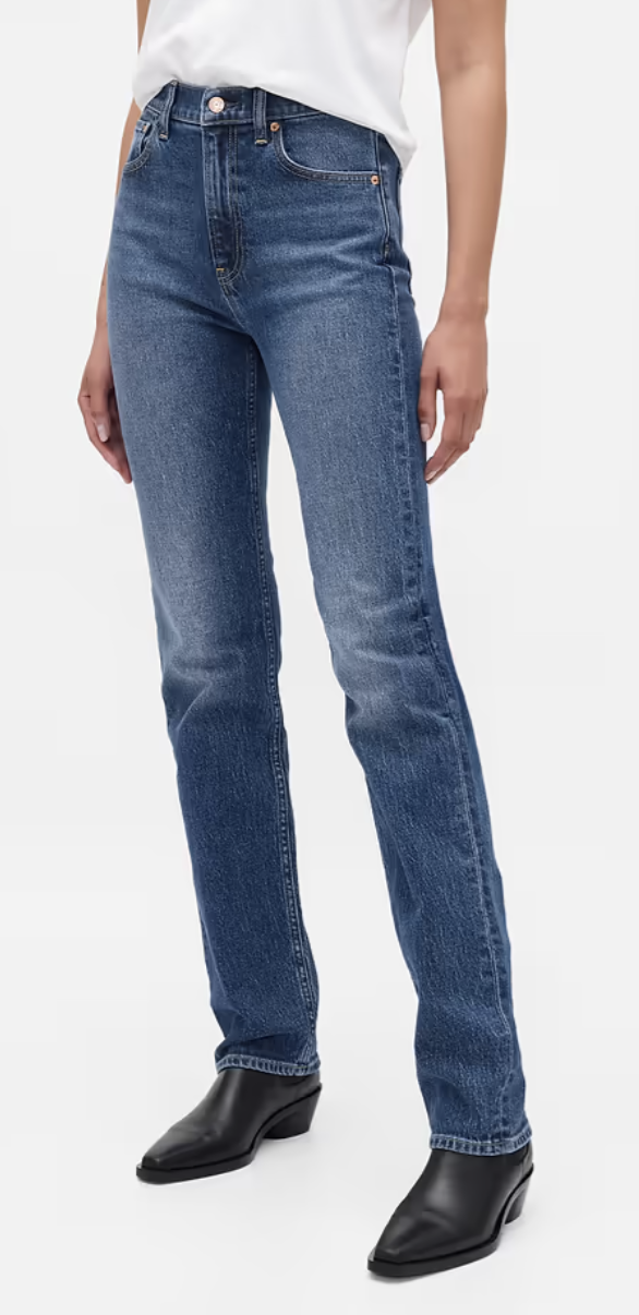 Gap, High Rise &amp;rsquo;90s Slim Straight Jeans (Were $89.95)