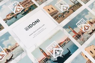 MOO's Printfinity service lets you print a different design on every business card – as demonstrated to striking effect here by Italian shoe-maker Idoni