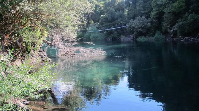Rio Fuy swimming hole, Huilo Huilo Reserva
