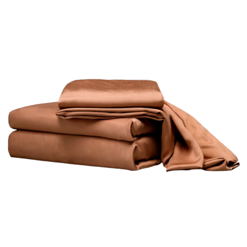 Luxury Bamboo Viscose Sheet Set in Terracotta