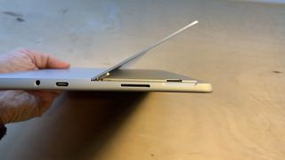 Microsoft surface go 4 open from side