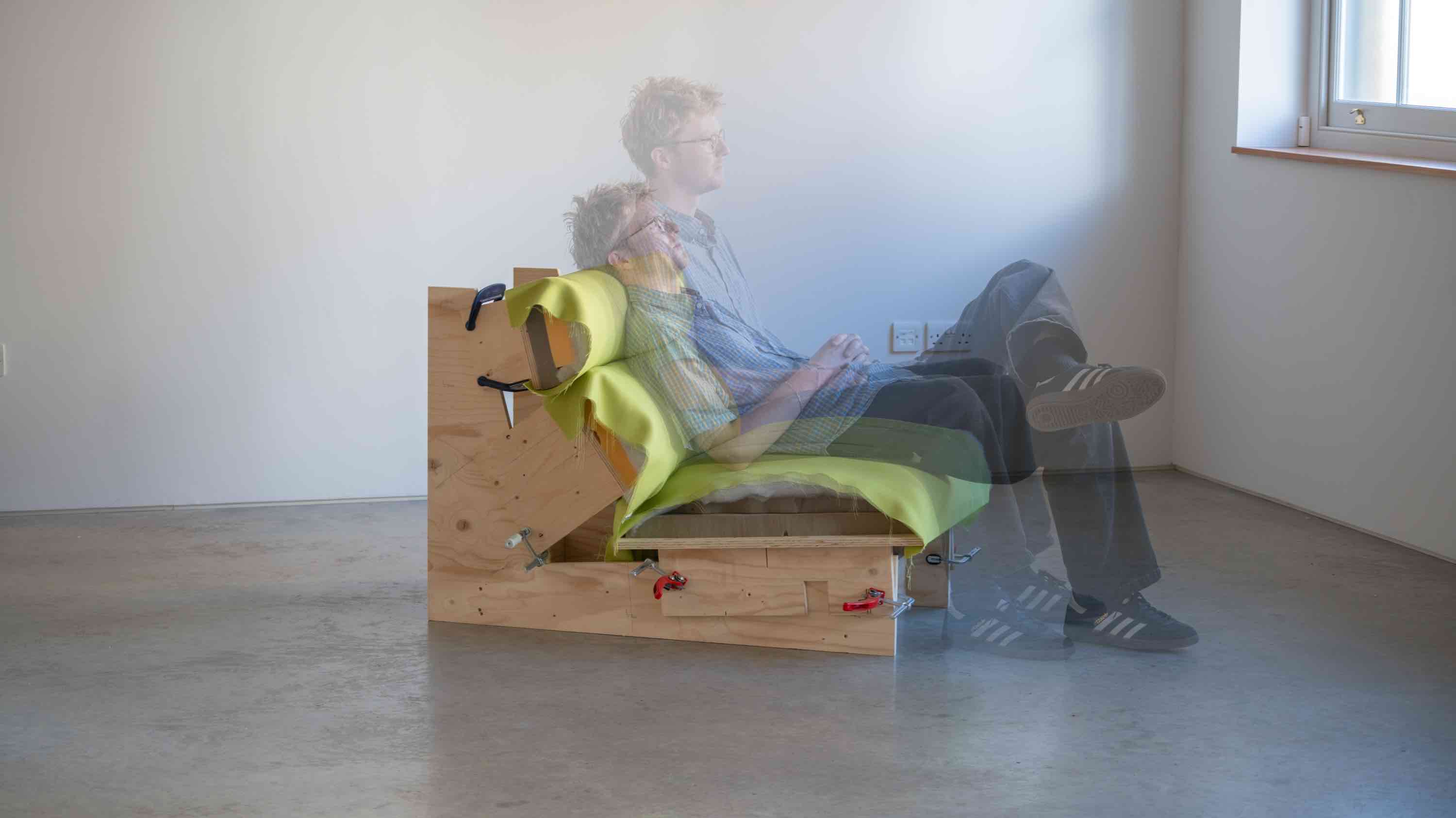 Deconstructed model of a sofa