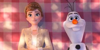 Anna and Olaf in Frozen II