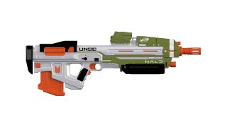 best nerf guns: image shows NERF Halo MA40 Motorized Dart Blaster