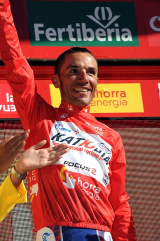 Joaquin Rodriguez in overall lead, Vuelta a Espana 2011, stage eight