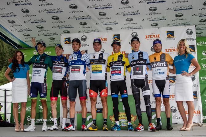 The jersey winners for stage 6.