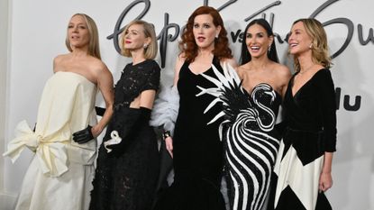 cast of Feud: Capote vs. The Swans on the red carpet