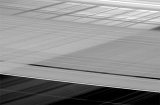 Saturn's crisscrossed rings