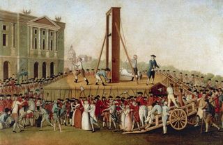 FRANCE - JANUARY 16: Execution of Marie Antoinette on October 16, 1793, painting from that time by an unknown Danish artist. France, 18th century. (Photo by DeAgostini/Getty Images)